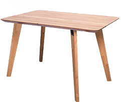 Стол Эйдж 60 1300*800 мм Натуральный дуб/Ноги КС-60 деревянные